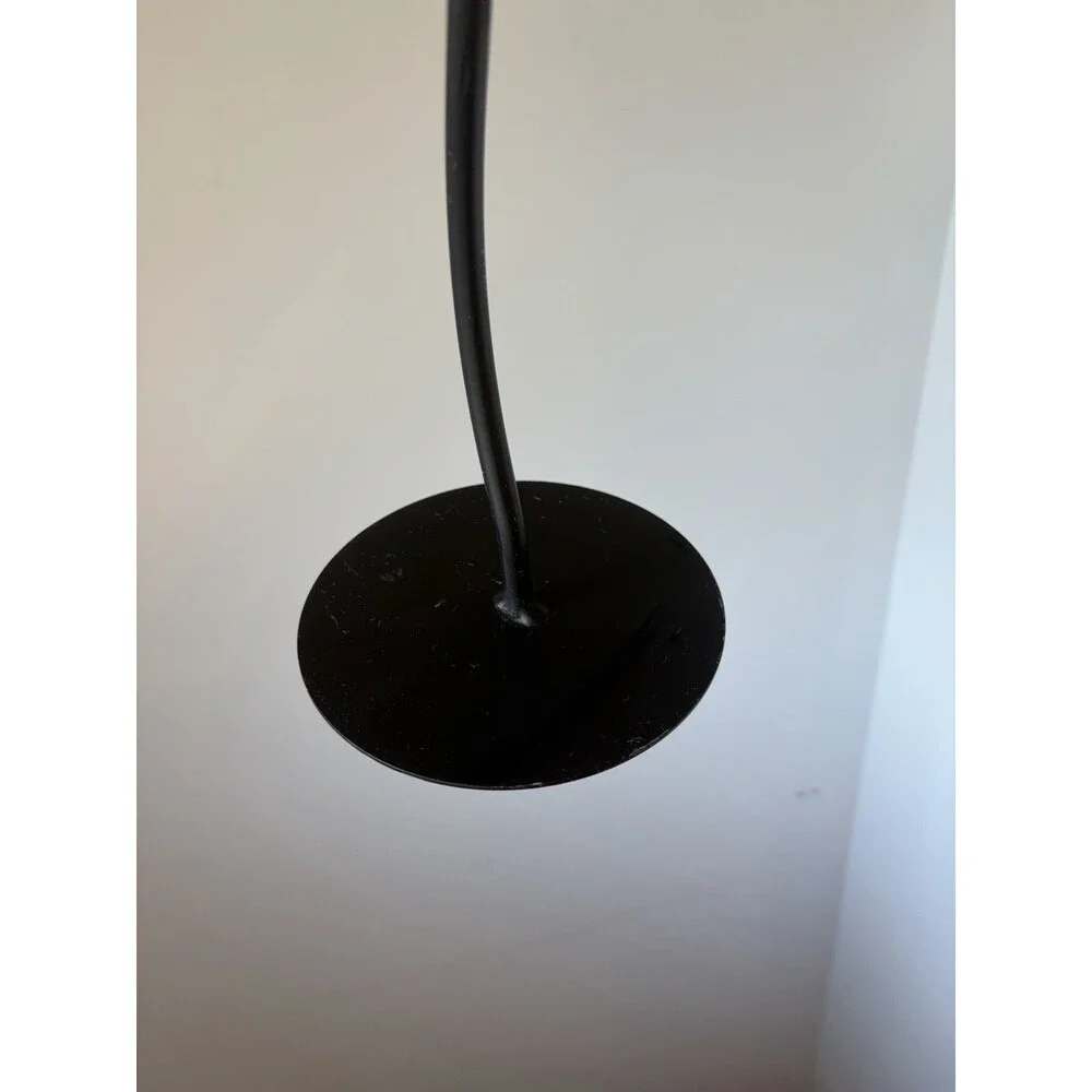 Black Metal Matte Taper Candlestick Holder